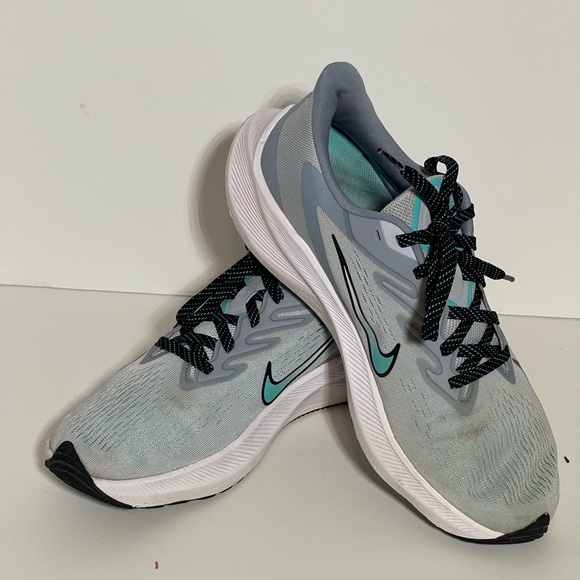 Nike Air Zoom Teal and Black Running Shoes size 9 - Picture 1 of 6